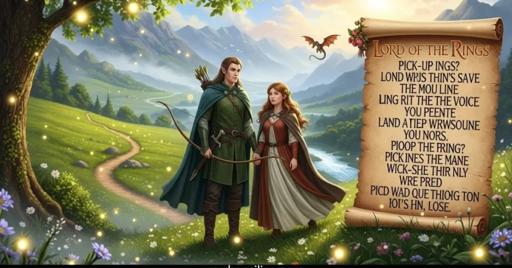 Lord of the Rings Pick Up Lines