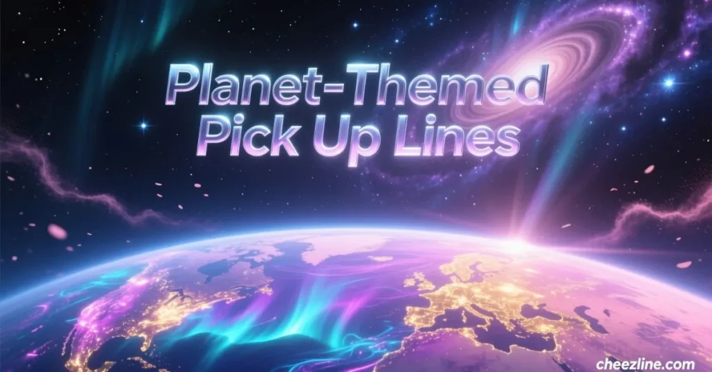 Planet-Themed Pick Up Lines