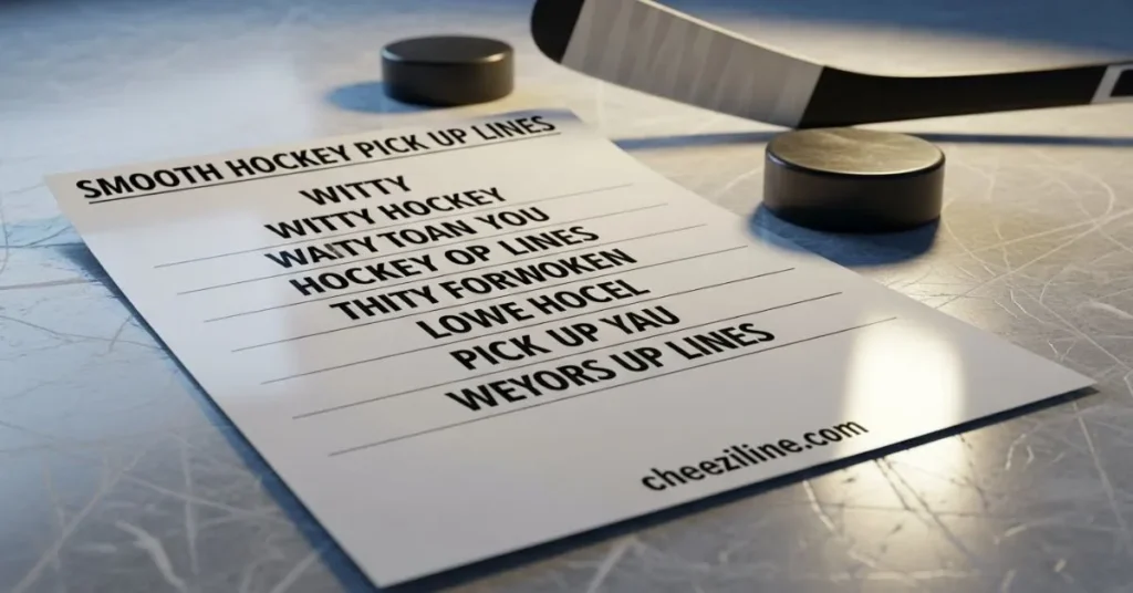 Smooth Hockey Pick Up Lines