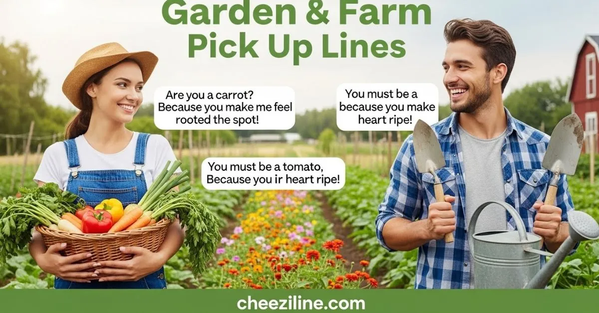Read more about the article 473+ Garden and Farm Pick Up Lines [Funny, Flirty & Cute] for 2026
