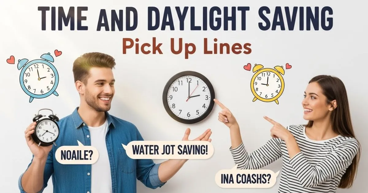 Read more about the article 388+ Time and Daylight Saving Pick Up Lines for 2026