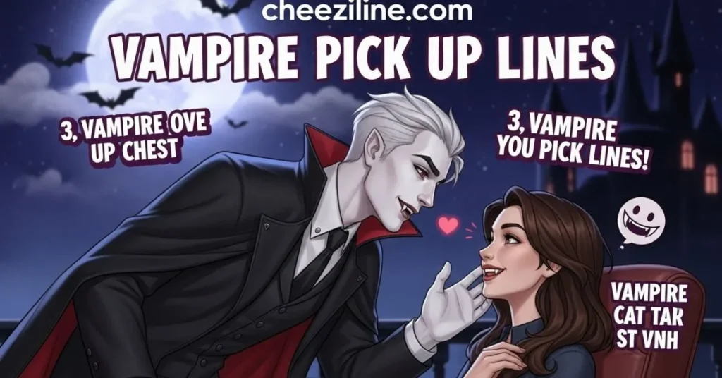 727+ Vampire Pick Up Lines [Funny, Flirty & Cute] for 2026